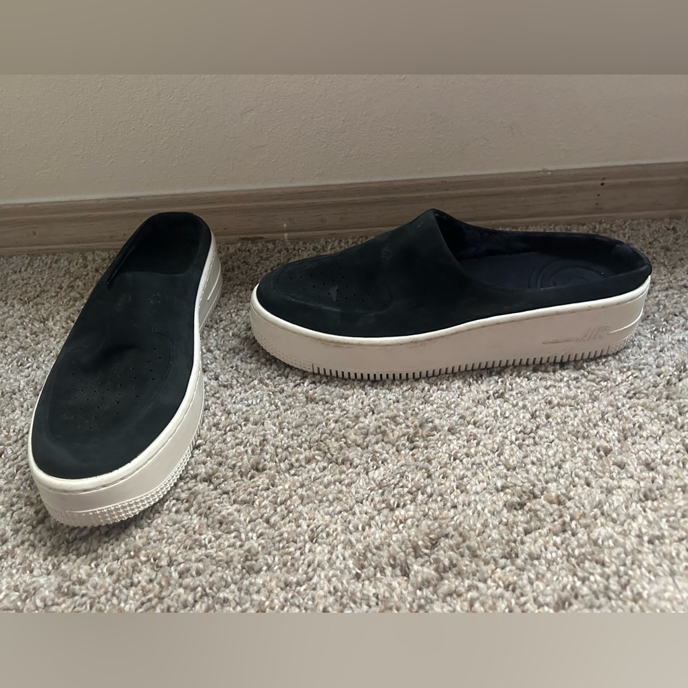 Nike Air Force 1 Lovers XX Cinder Black Premium Slip On Women's Size 8.5 Mules